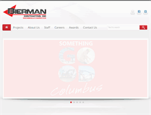Tablet Screenshot of bierman-inc.com